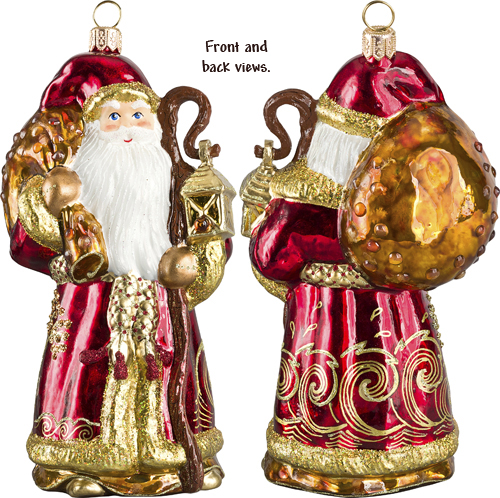 Gdansk Santa- Amber Version with Amber Gemstone