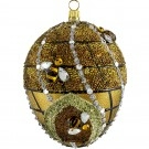 Beehive Jeweled Egg Ornament