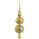 Peacock Jeweled Finial- golden color version