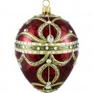 Red Imperial Jeweled Egg Ornament.