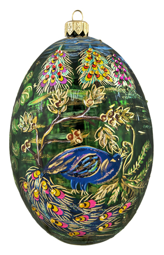 Peacock 360 Jeweled Egg