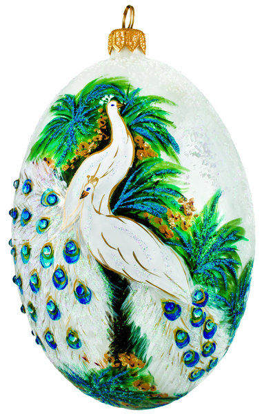 The Courtship Jeweled Egg Timeless Peacock