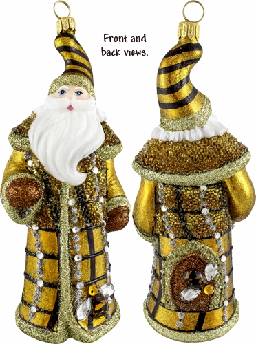 Beehive Jeweled Santa