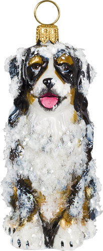 Bernese Mountain Dog Sitting- Snowy Version