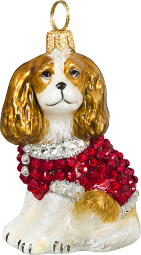 Cavalier King Charles Spaniel- Blenheim with Crystal Encrusted Coat