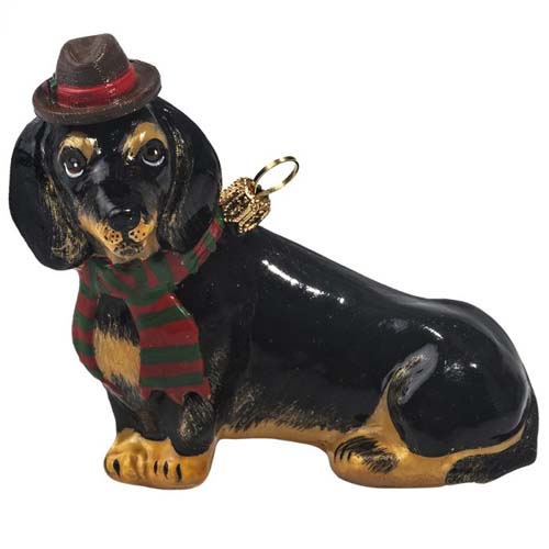 Dachshund Black <br>in Fedora