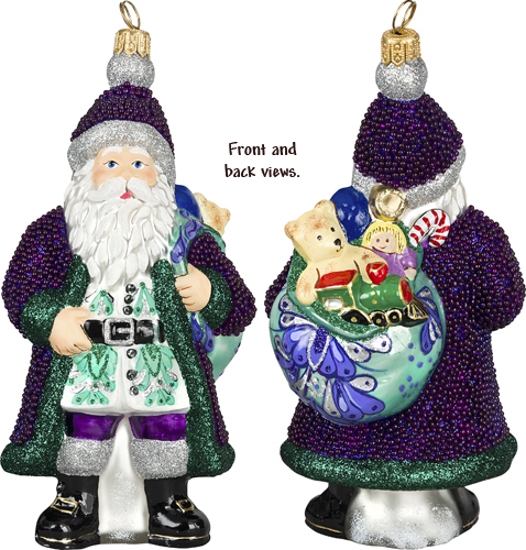 Galician Santa- Purple Beaded Version