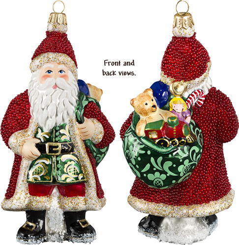 Galician Santa- Red Beaded Version