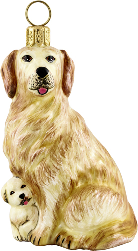 Golden Retriever<br>Mother with Puppy