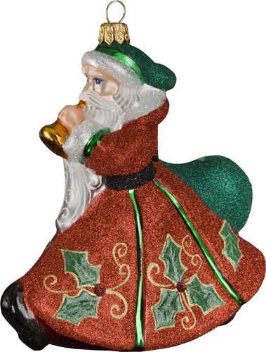 Trumpeting Holly Berry Santa- Red
