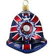 Union Jack flag bobby hat ornament.