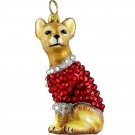 Chihuahua with crystal encrusted coat.