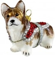 Pembroke Welsh Corgi with crystal encrusted coat.