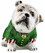 Santa's little helper Bulldog ornament