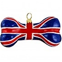 Union Jack flag dog bone.