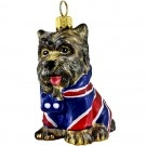 Union Jack flag Yorkshire Terrier.