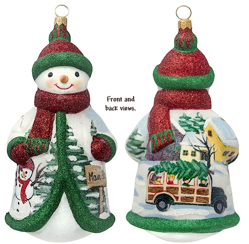 Glitterazzi Main Street Christmas USA Snowman
