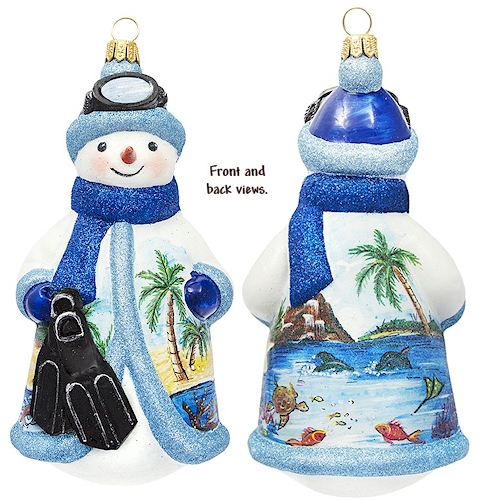 Glitterazzi Scuba Snowman