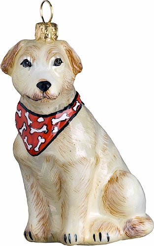 Lab Yellow with <br>Red Bandana
