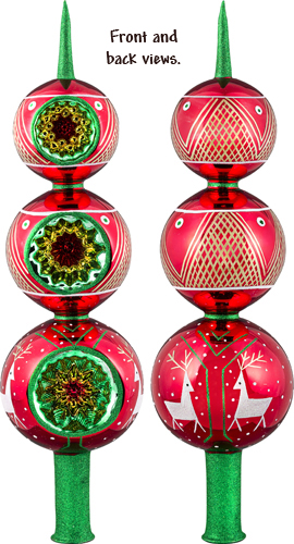 Lvov Finial- Pysanky Reindeer Finial