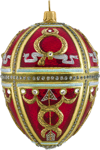 Red Russian Jeweled Egg