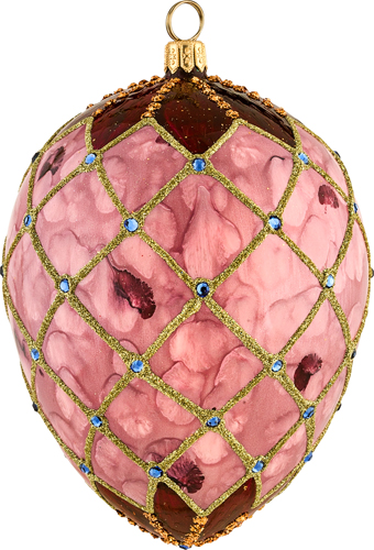 Rose Petal Jeweled Egg
