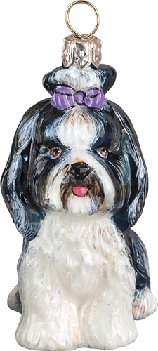 Shih-Tzu Sitting <br>Black and White