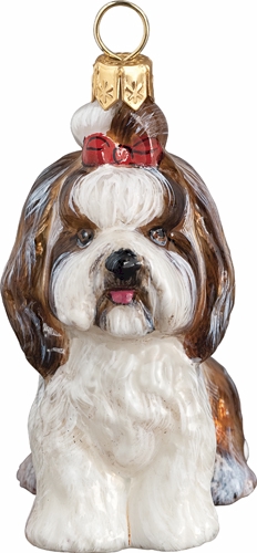 Shih-Tzu Sitting <br>Brown and White