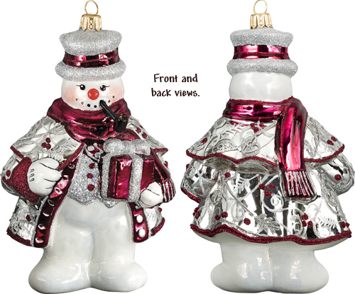 Tatra Mountain Snowman- Cranberry/Silver Version