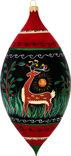 Ukraine Pysanky Ram Drop- 9 Inches Tall