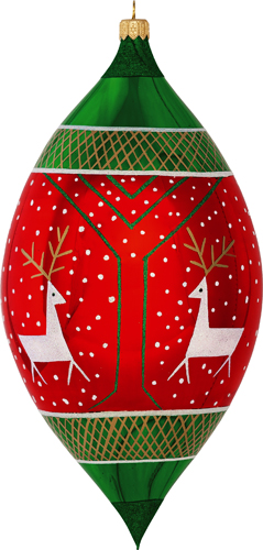 Ukraine Pysanky Reindeer- 9 Inches Tall