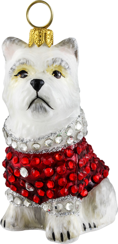 Westie- Crystal Encrusted Coat