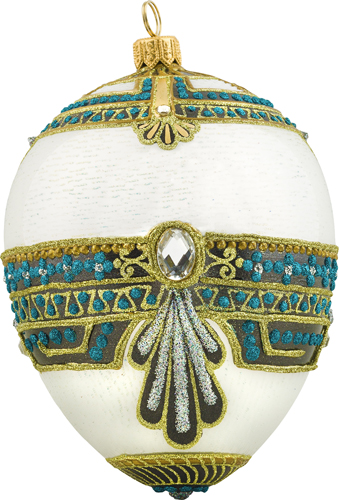 White and Turquoise Egg